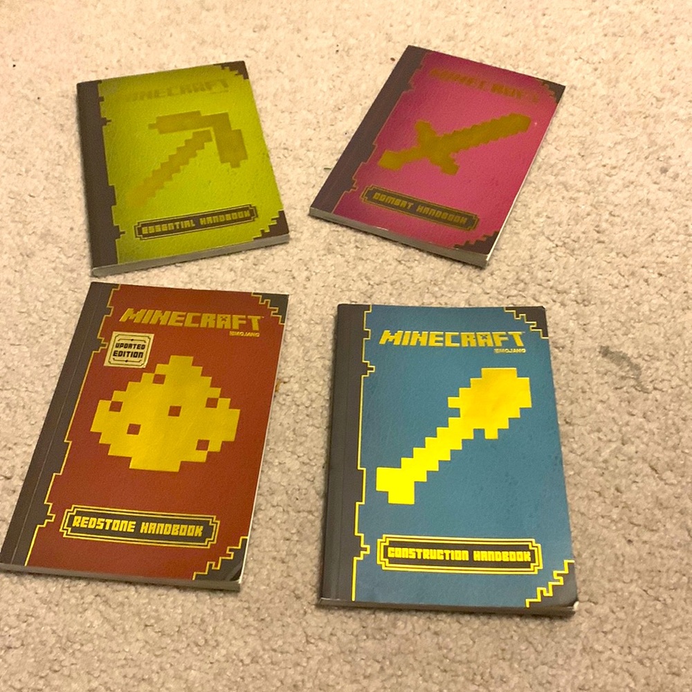 All 4 Minecraft handbooks in great condition